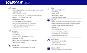 Elves Vanyar UCI Road Frame 2021