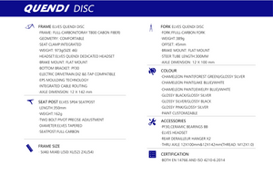 Elves Quendi Disc Road Frame